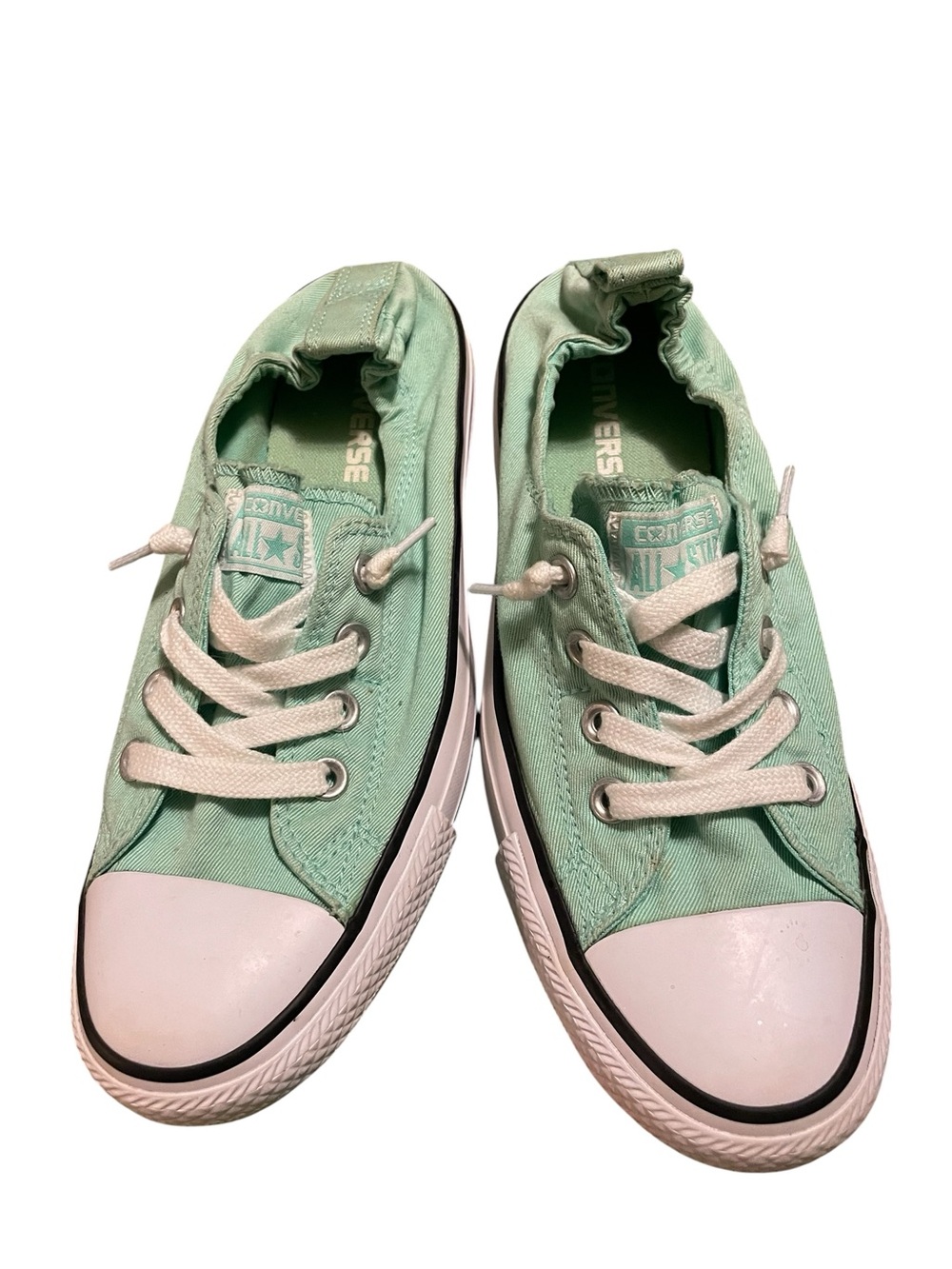 Converse Chuck Taylor All Star Shoreline Slip On Seafoam Mint Green Shoes Size 8